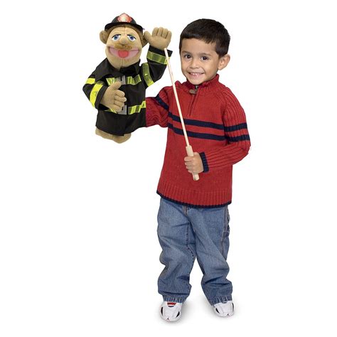 Melissa And Doug Puppet Bundle Police Officer And Firefighter Buy