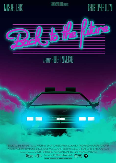Back To The Future Poster 80s Style Back To The Future Back To