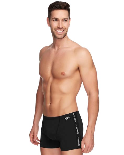 Speedo Mens Superiority Aquashort Black White Surfstitch