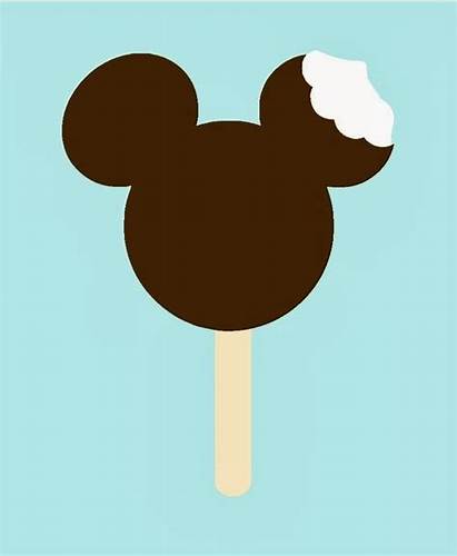 Mickey Disney Mouse Clipart Disneyland Ice Cream