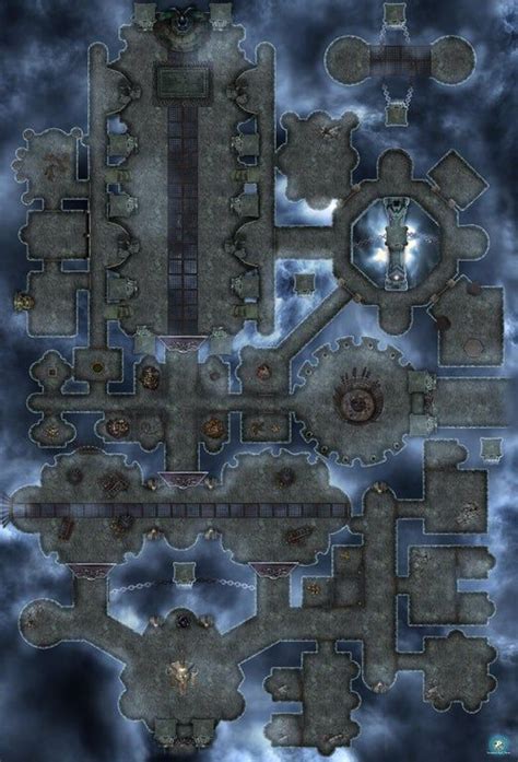 Otherwordly Prison Battlemaps Fantasy City Map Dungeon Maps Dnd