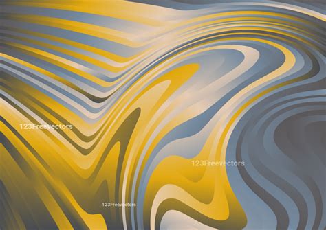 Orange Blue And Grey Abstract Curved Ripple Lines Background
