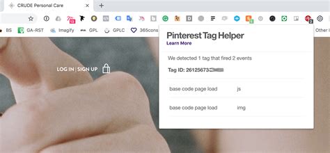 Do you have the facebook pixel base code and the code from this community post installed in the lightbox? Setup Enhanced Pinterest Conversion Tracking Pixel on ...