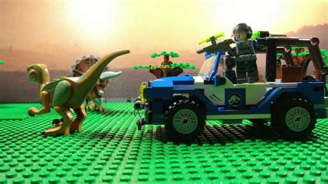 Lego Jurassic World Raptor Run Youtube