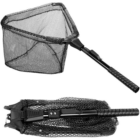 Fishing Net Foldable Collapsible Fishing Landing Net Telescopic Pole