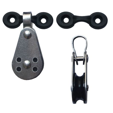 2 X 25mm Stainless Steel Pulley Block For Kayak Anchor Trolley Kit Two