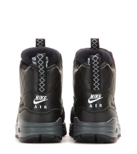 Lyst Nike Air Max 1 Mid Sneaker Boots In Black