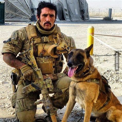 British Sas Operative With His Dog Looking Badass Military Working