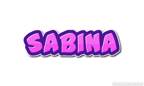 Sabina Logo Free Name Design Tool From Flaming Text