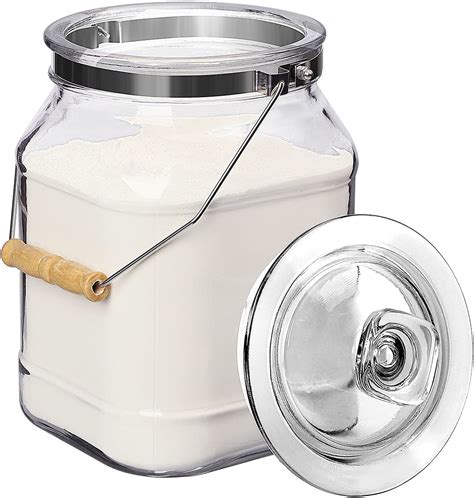 Amazon Com Daitouge 1 3 Gallon Wide Mouth Glass Jars With Lids Heavy