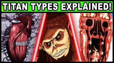 What are titans attack on titan. Every Type of Titan Explained! (Attack on Titan / Shigeki ...