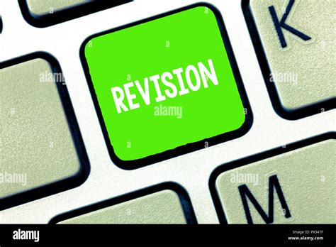 Text Sign Showing Revision Conceptual Photo Revised Edition Or Form