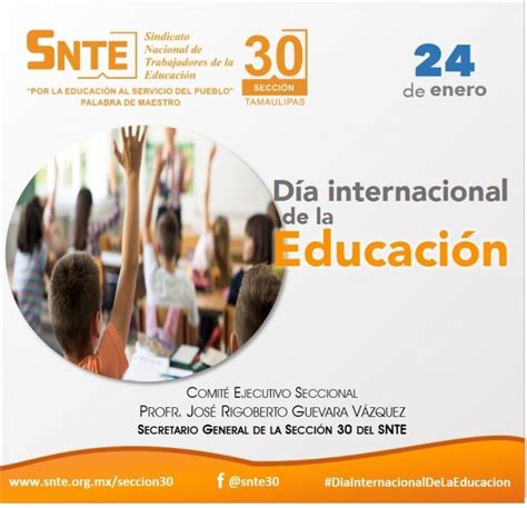 24 De Enero Día Internacional De La Educación Sección 30 Snte