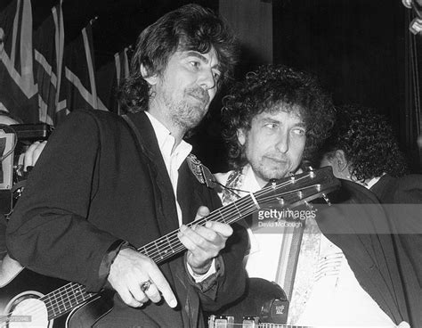 Jan 201988 George Harrison And Bob Dylan At Rock And Roll Hall Of Fame