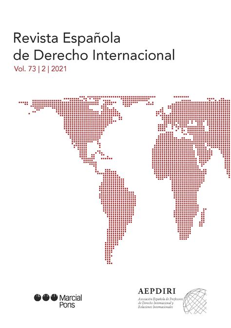 Revista Española De Derecho Internacional Volumen 73 Nº 2 Año 2021
