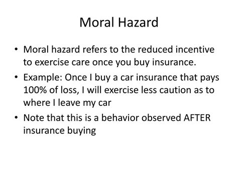 Ppt Moral Hazard Powerpoint Presentation Free Download Id6176144