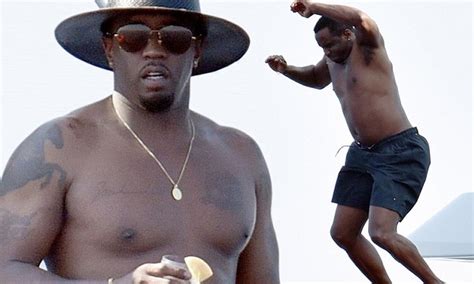 P Diddy Shirtless On Luxury Superyacht Daily Mail Online
