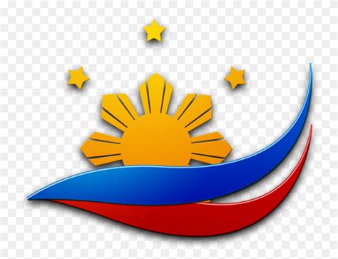 Philippine Flag Sun Symbol Black Silhouette Vector Graphics