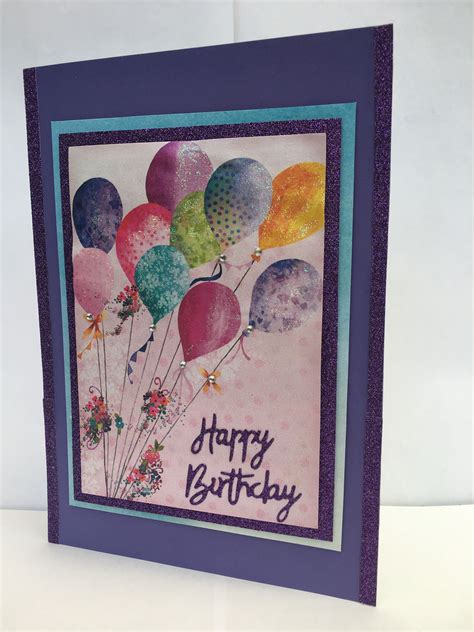 Homemade Balloon Birthday Card Cards Handmade Birthday Cards
