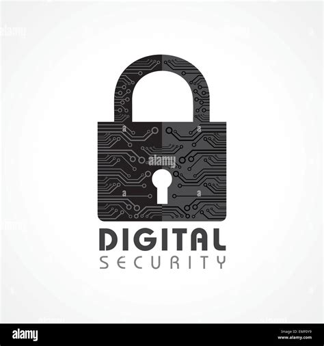 Vector Illustration Of Digital Security Concept Stock Vector Image And Art Alamy