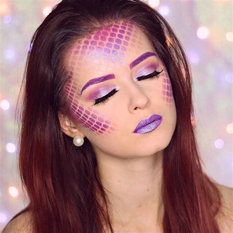 Mermaid Makeup Tutorial By Hollysamanthaa Featuring Beautiful Fish