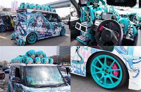 All The Hatsune Miku Itasha In One Place Car And Anime Fans Check Out