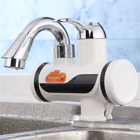 Tankless Instant Electric Hot Water Heater Faucet Bathroom Kitchen