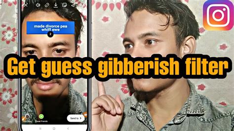 how to get guess gibberish filter on instagram 2021 youtube