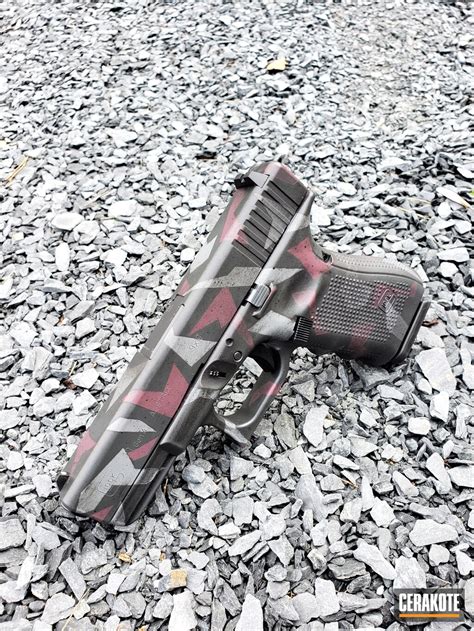 Splinter Camo Glock 19 Cerakoted Using Smoke Rebel And Graphite Black