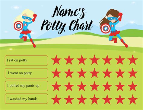 Potty Chart Diy Free Online Potty Chart Maker No Registration Required