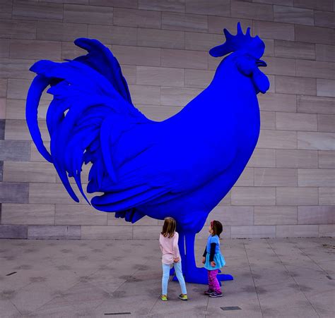 Katharina Fritsch Electric Blue Rooster Hahn Cock At The National Gallery Of Art