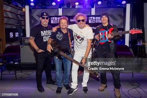 Jason Bonham Michael Anthony Sammy Hagar And Joe Satriani Visit The News Photo Getty Images