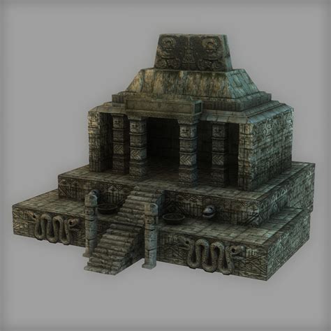 Low Poly Aztec Temple 3d Asset Cgtrader