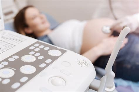 Premium Photo Modern Professional Ultrasound Machine Located In The Clinic While Pregnant