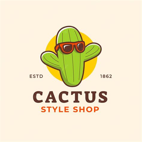 Premium Vector Beautiful Cactus Logo Template