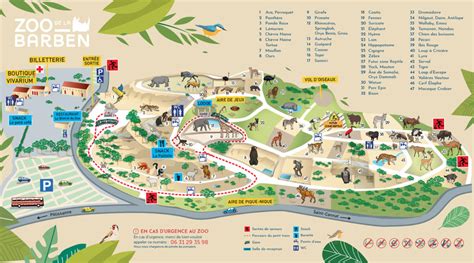Map Of The Zoo Parc Animalier De La Barben