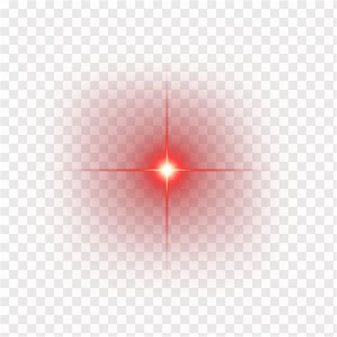 Red Shine Light Effect Element Png