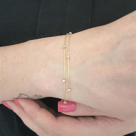 14k Real Solid Yellow Gold Rope Chain Bracelet For Women 25mm