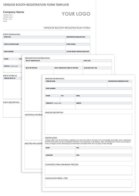 Registration Form Template Word Free