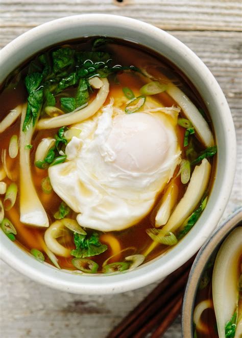 Recipe Udon Soup With Bok Choy And Poached Egg Recipe Poached Egg