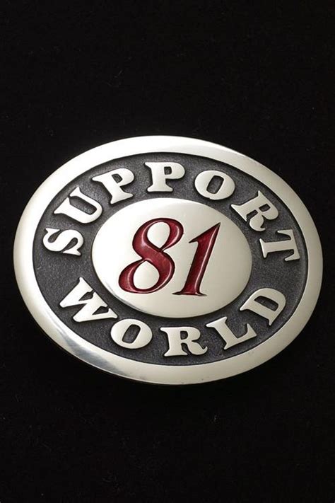 Support World Belt Buckle Shopperboard