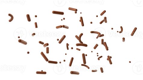Chocolate Sprinkle Falling Isolated 3d Illustration 23520137 Png