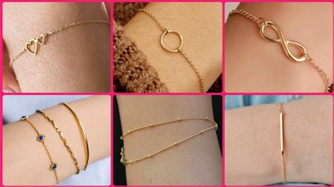 2020 Simple Gold Bracelet Designs For Ladiesgold Light Weight
