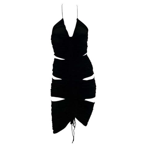 S S 2003 Dolce And Gabbana Runway Sex And Love Collection Stretch Cutout Dress Y2k At 1stdibs