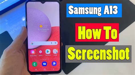 How To Screenshot On Samsung Galaxy A13 5g Easy Method Youtube