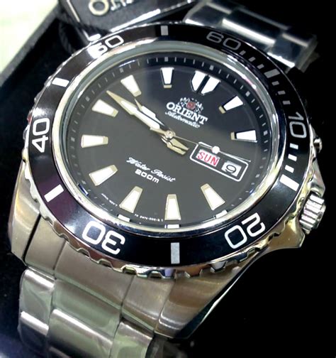 Koleksijampecks Jam Orient 45mm Rolex Submariner Looks Alike Watch