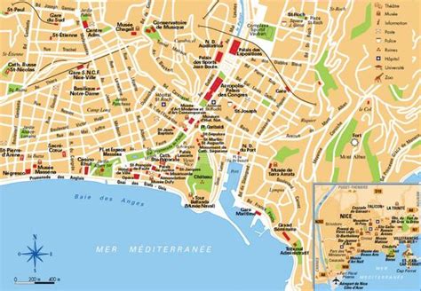 Nice City Map Pdf Nice France City Map Provence Alpes Côte Dazur