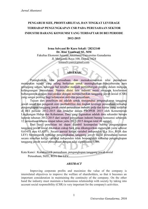 JURNAL SKRIPSI - Repository Universitas Gunadarma