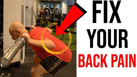 Ways To Fix Lower Back Pain From Squats Youtube