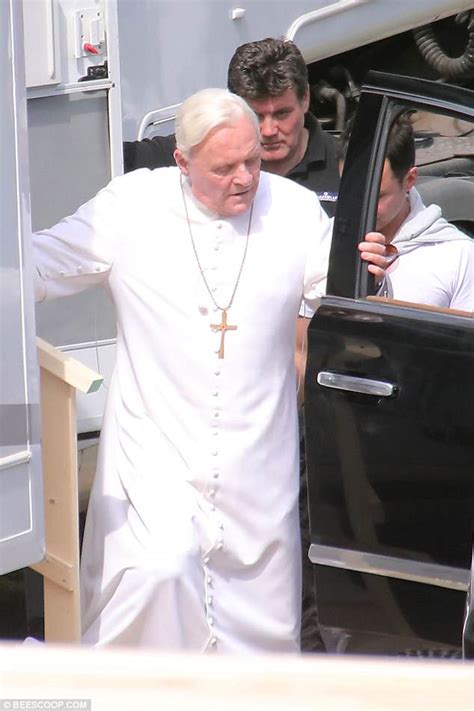 Anthony Hopkins Dons Papal Robes To Films Scenes As Pope Benedict XVI Daily Mail Online